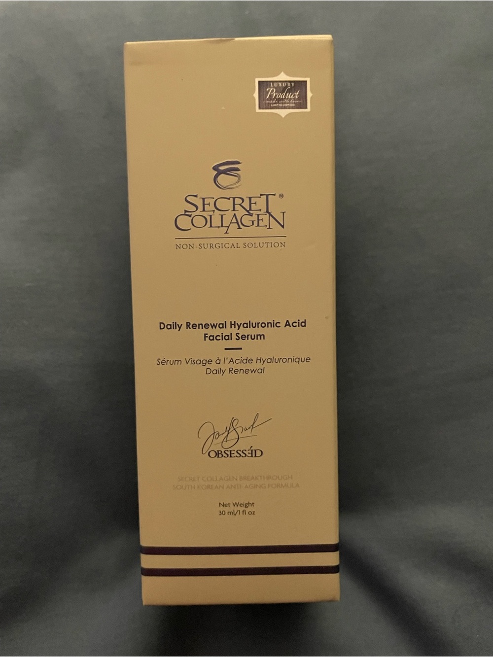 High End Skincare Daily Renewal Hyaluronic Acid Facial Serum - Cream